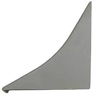 DQ-PP WINKELLEISTE ENDSTÜCK | Granit dunkel | 23 x 23mm | PVC | Küchenleiste Arbeitsplatte Abschlussleiste Leiste Küche Küchenabschlussleiste Wandabschlussleiste Tischplattenleisten