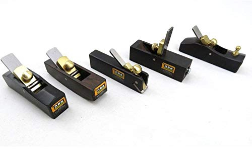 5 pcs Set DIY Mini Hand Planes Carpentry Carpenter Ebony Joinery Woodwork Tools