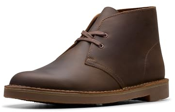 Clarks Shepton Mens Dark Brown Lea, 7