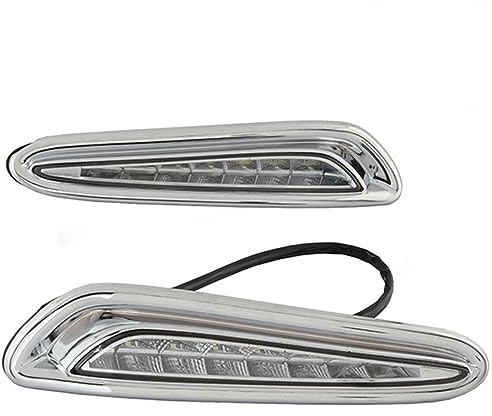 BAKUGO 2 Stück Tagfahrlicht Nebelscheinwerfer Blinklicht 12V Für Mazda 3 Axela 2010 2011 2012 2013,Weiß