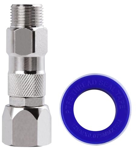 SPEEDWOX 3/8 Zoll Airless-Spritzpistole, Drehgelenk, 360 Grad drehbar, 3/8 Zoll Sprühgelenk mit Klebeband, Hochdrucksprühschlauch, Drehgelenkverbinder, Spitzen, Zubehör, Edelstahl-Schlauchverbinder