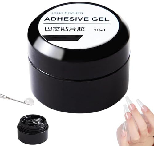 Nail Glue - Strong Solid Nail Glue Gel With Long-Lasting Hold | Reliable UV Nail Glue With Quick & Secure Application | Easy-to-Use False Nail Tips Gel For Professional &