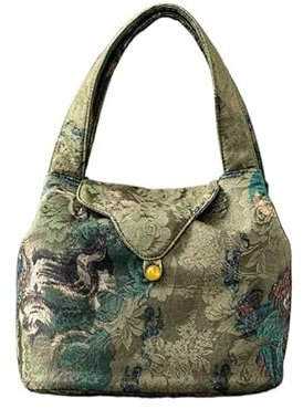 Sac de rangement portable pour service à thé avec sac à main chinois entrelacé pour les amateurs de thé, Brocart1, Taille unique
