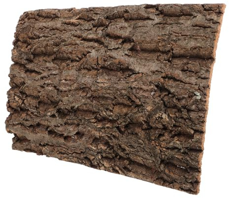 TOYANDONA Décor De Fond Écorce Naturelle pour Terrarium Reptile 11.81X7.87X0.59 Pouces Léger Durable Accessoire Aquarium Reptile Fond Décor Terrarium Gecko
