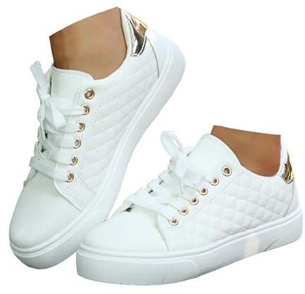 Xbemkste sneakers dam halvskor bekväma fritidsskor eleganta sommarskor platta skor lätta promenadskor snörning sportskor dam löparskor