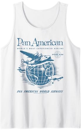 Pan Am World Airways Around the Globe Vintage Advertisement Tank Top