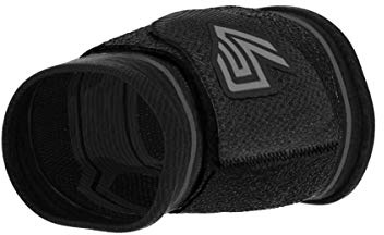 Shock Doctor Compression Knit Wrist Sleeve with Strap, Medium, Black/Grey