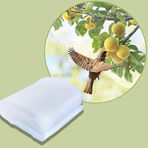 Filet de Jardin - Filet Anti-Insectes en polyéthylène - Maille Fine - Protection Contre Les Mouches - 8 x 8 m - pour Potager, Jardin, Fruits, 20 Mailles