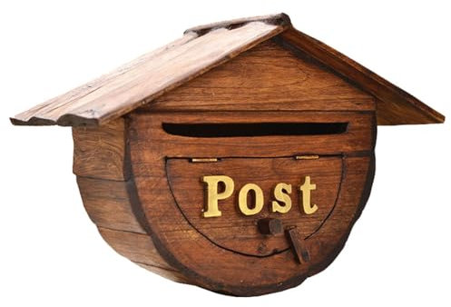 Träpostlåda, Lätt Att Installera, Utomhuspostlåda, Vattentäta Brevlådor, Posthanterare för Post/tidning/post/brev/tidskrift, Boxpostorganisatör