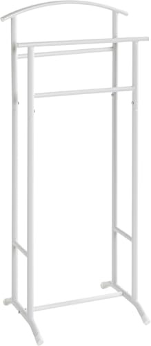 HAKU herrbetjänt metall vit stålrör klädställning i stål - mått: B 48 x H 107 x D 36 cm, stil: modern