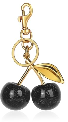 OVRUNS Cherry Bag Charm Women Cute Cherries Keychain Sparkling Purse Charms Pendant for Handbag Wallet Car Phone