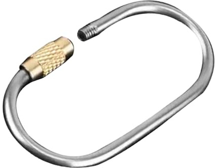 Kleine Schraubkarabiner-Clips, Edelstahl, Schnellverbindungsringe, Titanlegierung, Schraubverschluss-Schlüsselanhänger, Schnellverschluss-Schlüsselanhänger für Schlüsselorganisation, Outdoor