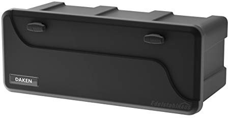 Blackit L – 750 x 300 x 355 mm, scatola con timone con 2 serrature, cassetta degli attrezzi per rimorchio, scatola portaoggetti, 50 litri, Daken B50-2