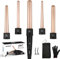 janelove Curling Wand,Hair Curlers for Long Hair, Curling Wand Set with 5 Ceramic Barrels,from 9/18/25/32 mm, 150℃-210℃ Temperature Control,with Heat Resistant Glove