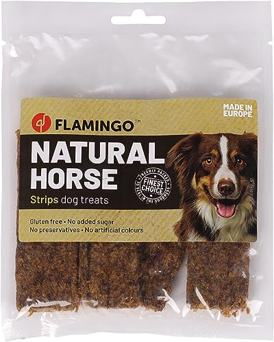Bastoncini per cani – Strisce di cavallo – 100g – senza zuccheri aggiunti – snack naturale per cani