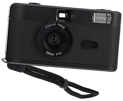 Gatuida Instant Film Camera Built Flash Reusable Vintage Camera Retro for Adults Family