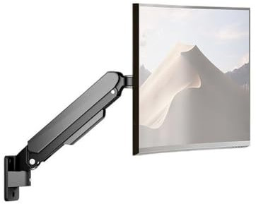 Monitor Stand for Desk Single Monitor Wall Mount for Max 32 Inch, 4.4-19.8lbs Screens, Fully Adjustable Gas Spring Monitor Arm Wall Mounted Monitor Holder with VESA 75/100mm Computer Stand
