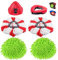 Sgizoku Set di 6 ricariche compatibili con Viledar Turbo Smart/Spin/Easy&Wring Mopp: 2 ricariche in microfibra+2ciniglia+1 testina+1 mocio base