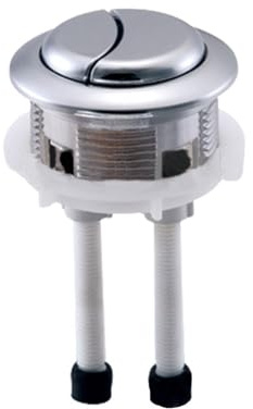 Pulsador Cisterna Reemplazo de 38/48mm, botón doble descarga, superior del tanque inodoro, cisterna, ahorro agua, Universal for accesorios baño(38mm)