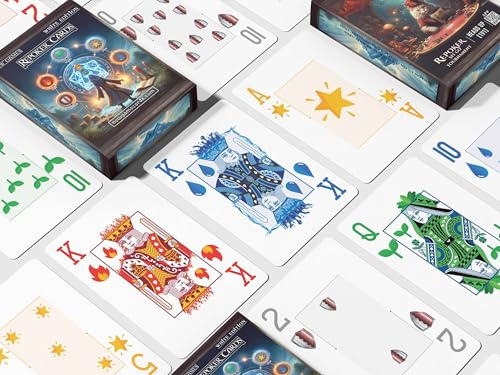 Repoker Mazzo Premium da Poker (Edizione Bianca e Nera) – 65 Carte, 100% Plastica, Impermeabile, da Collezione e Strategia