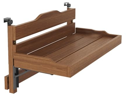 Stoolzfaid BalkonhäNgetisch,BalkongeläNder HäNgetisch,Balkontisch Zums EinhäNgen FüR Fenster,BalkonhäNgetisch Klappbar Wetterfest,Stabile TragfäHigkeit,FüR Terrasse,Garten,Balkon,Fenster