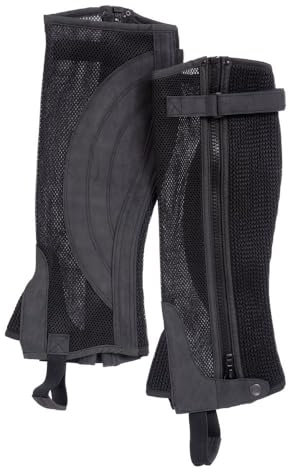 Tough 1 Atmungsaktive Halbchaps, Damen, schwarz, Large