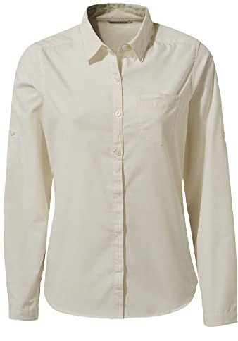 Craghoppers Kiwi långärmad blus dam blus Havssalt 50
