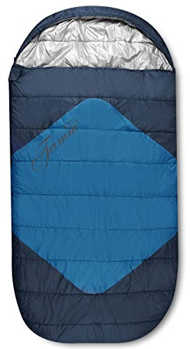 Trimm Outdoor XXL Deckenschlafsack - Divan Decken Schlafsack - Winter Schlafsack bis -28°C - 220cm x 110cm breit (blau)