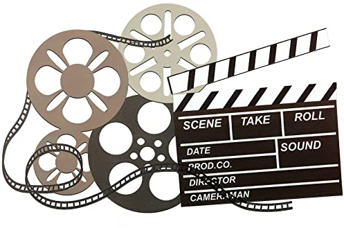 Metal Movie Reel Wall Art Abstract Antique Movie Theater Decor Beautiful Theater Reel Wall Art Contemporary Decorative Art Film Decor for Home Office Studio (Colorful, Novelty Style)