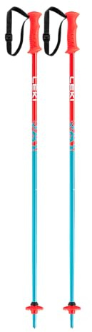 LEKI Rider, bastoncini da sci per bambini, colore rosso brillante, 80 cm