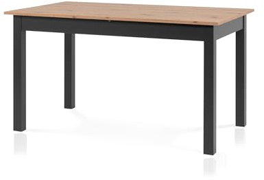 smart Esstisch 140x80 cm Asteiche, Küchentisch ausziehbar bis 180 cm, Esszimmertisch aus Holzwerkstoff inkl. erweiterbare Auszugsplatte, moderner Tisch für bis zu 8 Personen