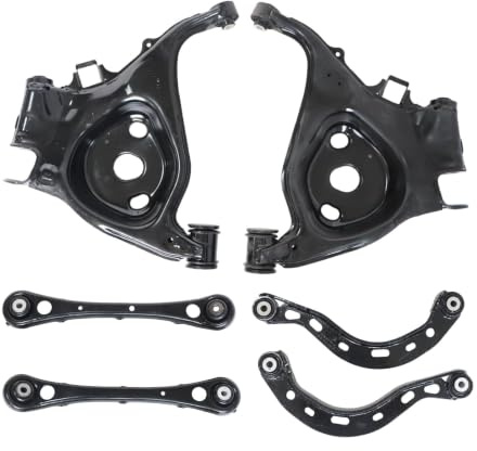 Callume 6 Querlenker Hinterachse Kompatibel mit Audi A6 4F C6 Avant | 6-teilig für Audi A6 4F2/4F5 C6, hinten links/rechts oben/unten, ersetzt 4F0505311D/4F0505312D.