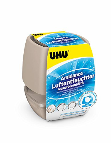 UHU Luftentfeuchter Ambiance, Bekämpft Feuchtigkeit und Schimmel in Wohnräumen von bis zu 10 m³, bronze, 100 g