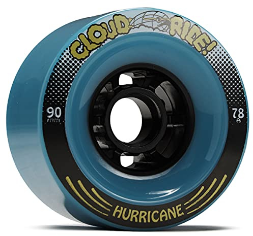 Cloud Ride! Hurricanes 78a Longboard Wheels - Blue - 90mm