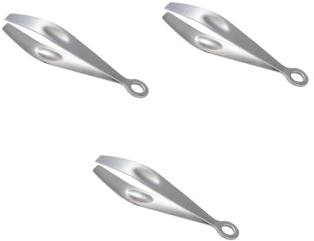 PRETYZOOM 3 Piezas De Acero Inoxidable Herramienta De Eliminación De Clip De Espina De Pescado Pinzas De Deshuesar Pinzas De Espina De Pescado Removedor De Pinzas Inclinadas Clip De Espina