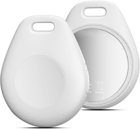 Buscador de llaves,etiqueta de seguimiento de aire inteligente compatible con Apple ¿Dónde está? APP(SOLO iOS,no Android)buscador de llaves,equipaje,maleta,billetera,IP67 a prueba de agua,paquete de 2