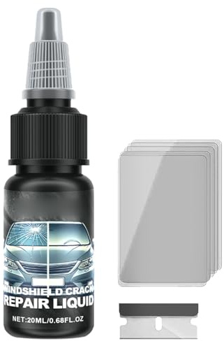 Colla per la Riparazione del Parabrezza Dell'auto,Liquido per Riparazione Vetri Auto,Liquido di Riparazione Vetro,Kit Riparazione Parabrezza Auto,Colla per la Riparazione Fai Da Te per Auto