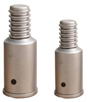 TAYCZGQL Broom Handle Threaded End Replacement for Extension Poles 1 Inch and 3/4 Inch Threaded Tips for Repairing and Connecting Compatible with Most Standard Broom Extension Poles