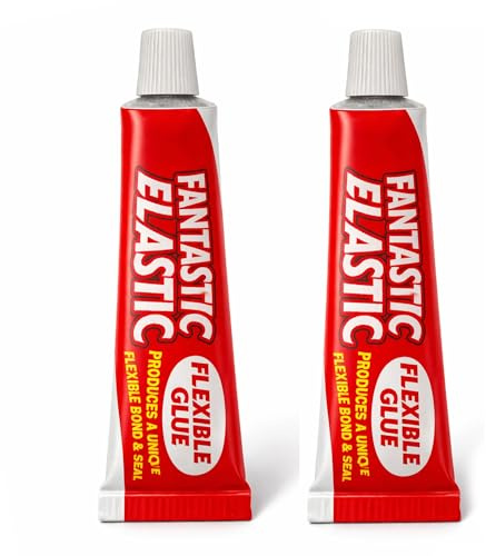 VR ANGLE 2 Pack Elastic Flexible Glue 20g Each Strong Waterproof Adhesive Bond for Metal Glass Ceramic Leather Plastic Wood Fabric Durable Repair Glue for Shoes DIY