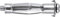 TOX Metall-Hohlraumdübel Acrobat M6x52 mm, 4 Stück, 035701121