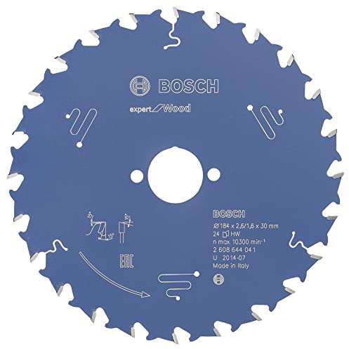 Bosch Accessories Professional Kreissägeblatt Expert für Wood (Holz, 184 x 30 x 2,6 mm, 24 Zähne, Zubehör Kreissäge)