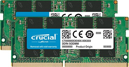 Crucial CT2K8G4SFS8266 16 GB Kit (8 GB x 2) DDR4 2666 MT/s (PC4-21300) CL19 SR x 8 Unbuffered SODIMM 260-Pin Memory