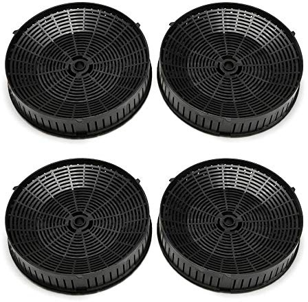Elica CFC0038668 Aktivkohlefilter für Dunstabzugshauben, schwarz (2 Paar)