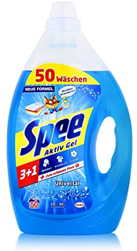 Spee Power Caps Universal 3+1 (50 Waschladungen), Vollwaschmittel verleiht Reinheit, Strahlkraft & Frische, Waschmittel mit Extra Frische-Effekt, 20–95 °C