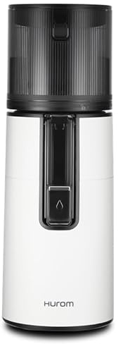 Hurom H400 Cold Press Juicer Machine, Award Winning Masticating Slow Juicer, Easy to Clean, Strainer & Hands Free with Self Feeding, Wide Mouth Hopper, Easy Assembly (White)