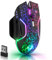 Defender® Oneshot Gaming Maus Kabellos – 2.4 GHz Wireless, 3200 DPI, RGB, 5 Programmierbare Tasten, FIRE-Taste, 100 Std. Akku, USB-C, Ergonomisch, Für PC, Laptop, Gaming