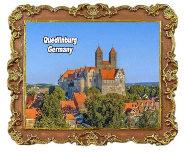 Tianfulai Quedlinburg Deutschland Kühlschrankmagnet 3D Reise Souvenir Kühlschrank Dekoration Magnetaufkleber Basteln Kollektion, QGJIZL75