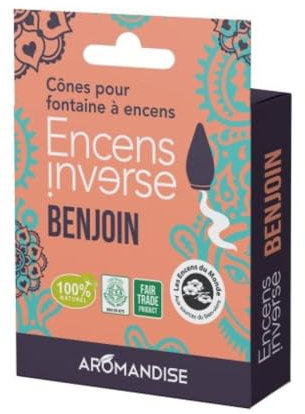Aromandise Räucherkegel für Rauch-Brunnen Benzoe, Invers