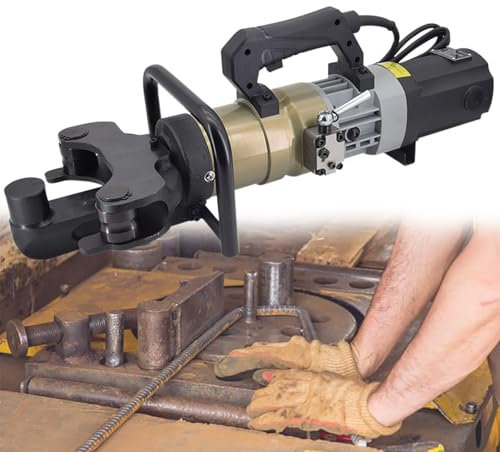 GESAIDES Plieuse de Barres D'armature électrique 1800 W Plieuse de Barres D'armature Hydraulique, avec Module de Redressement,20to32mm