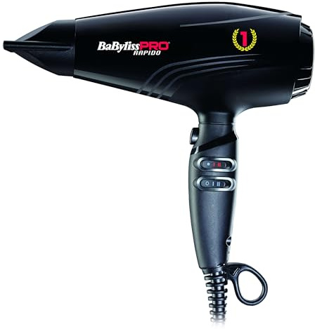 BaByliss 7000IE Rapido Hair Dryer, Black 3030050116472
